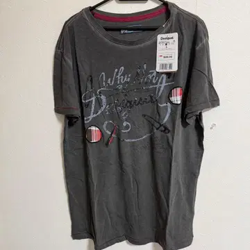 [ 미사용 새상품 ] Desigual 그레이 T셔츠 L사이즈