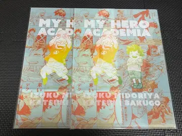 나의 히어로 아카데미아 2장 세트 원화전 클리어 파일 데쿠와 캇짱