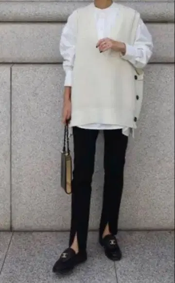 마차트 machatt 블랙 슬릿 레깅스 팬츠