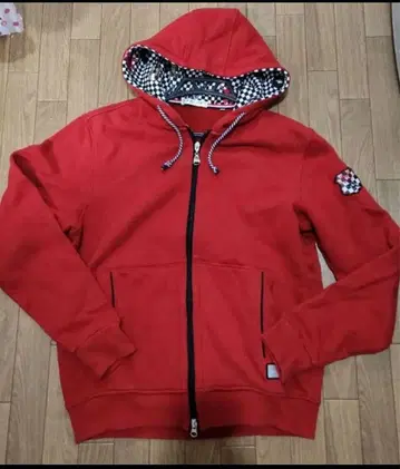 시착만 한 상품 VAGIE 바지에 풀 집업 후드티 / M 레드