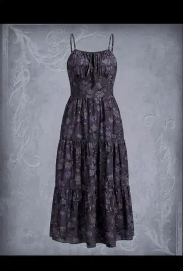 ROMWE 어두운 보라색 꽃과 나비 패턴 원피스 덤 블라우스 포함