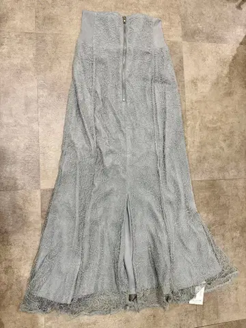 [ 새상품급! ] clear 플레어 스커트 블루 그레이 F 사이즈