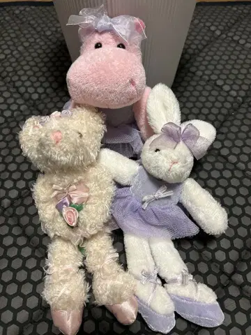 발레리나풍 봉제 인형 3체 세트