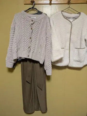 여성용 묶음 판매 가디건 거의 M 사이즈 겨울 상품