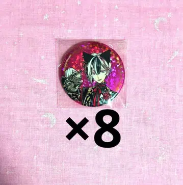 악마 집사와 검은 고양이 아쿠네코 난자타운 홀로그램 캔뱃지 베리안 세트