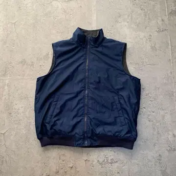 90s CHAPS USA 구제 의류 다운 베스트 자켓 속기모 네이비