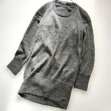 아산테사나 알파카 100% 니트 원피스 그레이 튜닉