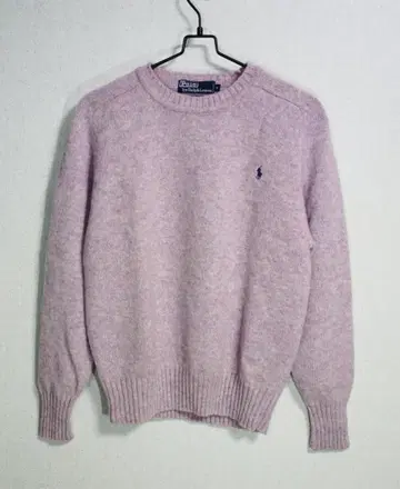 여성용 폴로 바이 랄프 로렌 울 스웨터 핑크 계열 포니 자수