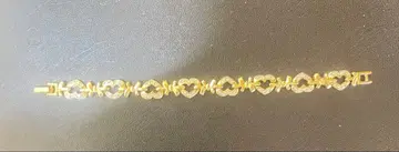 엘레강트 골드 하트형 팔찌