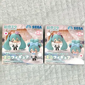하츠네 미쿠 시나모롤 미니 피규어 2종 세트