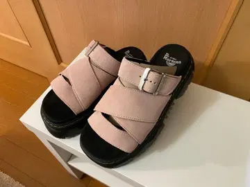 닥터 마틴 핑크 통굽 샌들