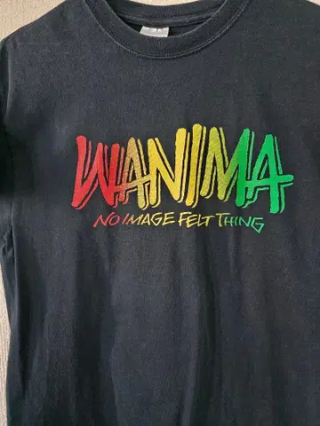 WANIMA 티셔츠 컬러풀 피자 로고 사이즈 M