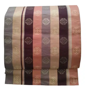 나고야 오비 간도 세로 줄무늬 둥근 문양 가벼운 착용감 어른 시크