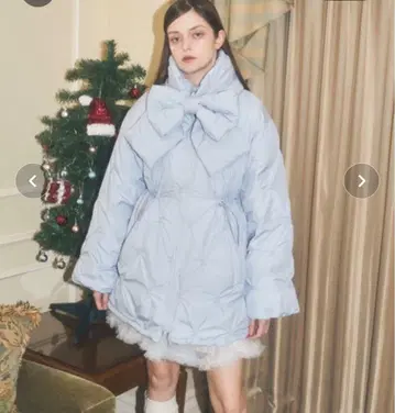 Lovilyn 다운 아우터 리본