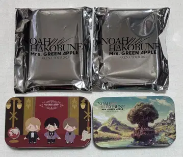 미세스 그린애플 노아 방주 가챠 슬라이드 캔 케이스 A, C 2점