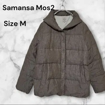 사만사 모스모스 린넨 소재 다운 자켓 M