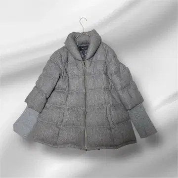 빅 사이즈! INDIVI/인디비/소매 리브 절개 다운 자켓/44