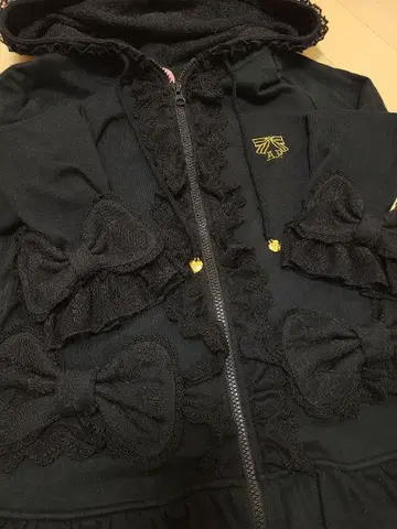 (레어)Angelic Pretty 리본 후드티