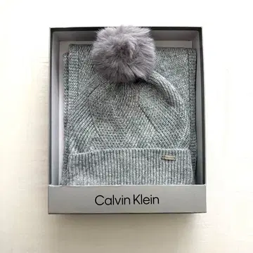 calvin klein 머플러 니트 모자 기프트 세트