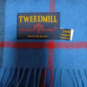 TWEEDMILL 울 100% 체크 머플러
