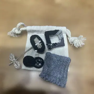 핸드메이드 브로치 4종 세트