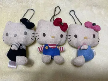 헬로키티 봉제 인형 키링 2007년 레어