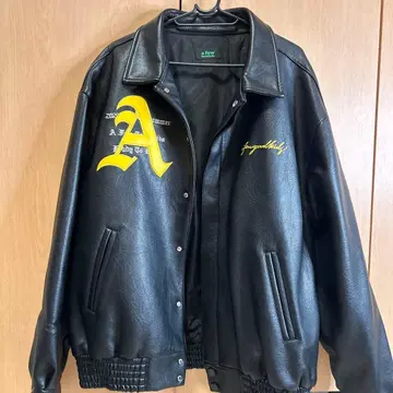 가죽 봄버 자켓 A.F.G.K