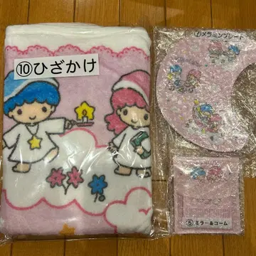 산리오 키키라라 복권 멜라민 플레이트 거울&빗 무릎담요