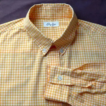 체크 셔츠 남성용 버튼 다운