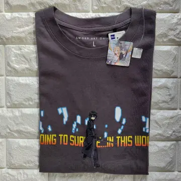 SAO 소드 아트 온라인 T셔츠 키리토 GU L 새상품급 레어