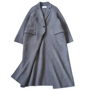 스픽앤스팬 오버 체스터 코트 리버 코트 그레이