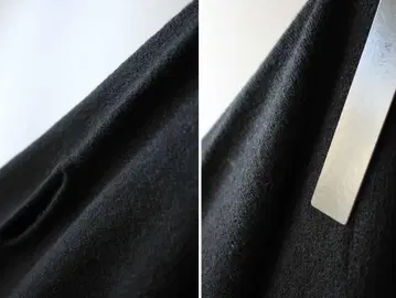 새상품 할인 08맵 블랙*카멜 혼방 비대칭 니트 판초 루즈핏