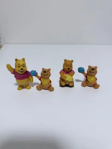 곰돌이 푸 피규어 4개 세트 디즈니 완구