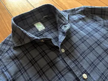 Finamore/피나모레/데님 체크/39/라이트 블루