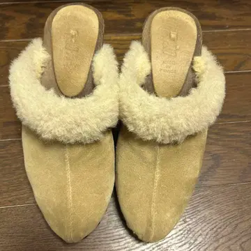 BOSABO 무스탕 가죽 샌들 프랑스제