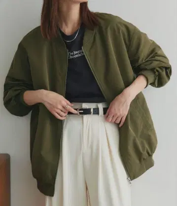 [ ad thie ] 라이트웨이트 오버 실루엣 블루종