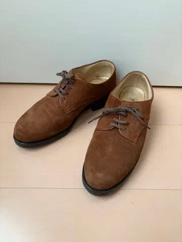 15_PASHU 브라운 스웨이드 레이스업 슈즈