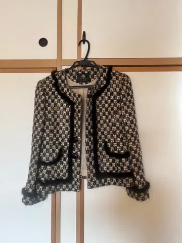 hb 긴자 하나비시 트위드 자켓 11호