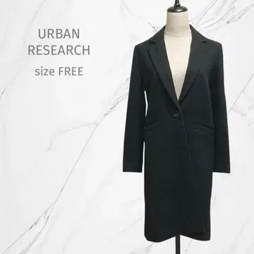 [ URBAN RESEARCH ] 롱 체스터 코트 [ F ] 블랙