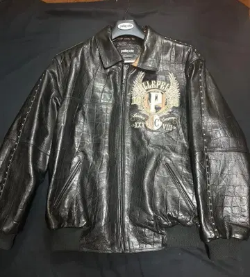 Pelle Pelle 가죽 자켓 블랙 크로커다일 풍