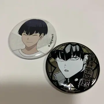 괴수 8호 호시나 소우시로 백은 캔뱃지 덤 베이스 야드 각 1점