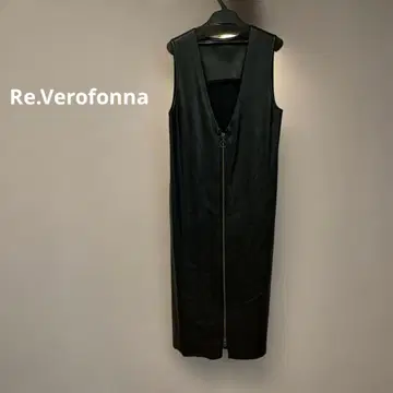 미사용, Re.Verofonna 인조 가죽 베스트, 원피스