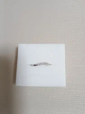 핑키링 반지 5호 다이아몬드 K10 화이트 골드 미사용 새상품