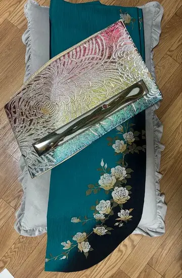 야마구치 사요코 디자인 기모노 7점 세트 1점 그린 계열