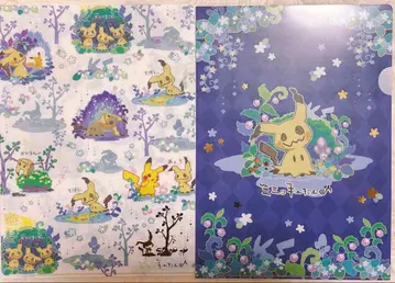 포켓몬 미미큐야 클리어 파일 2장 세트