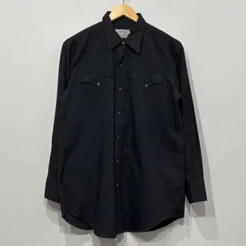 새상품급 60s 70s H bar C 블랙 무지 웨스턴 셔츠 16 블랙