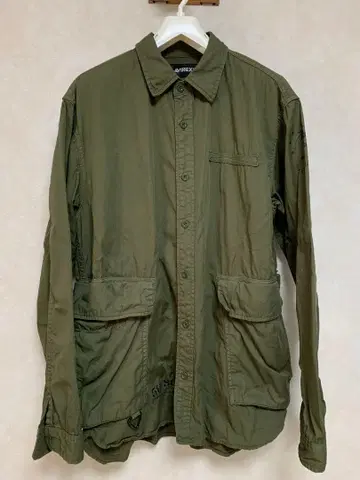 AVIREX USED WASH CARGO SHIRT XL