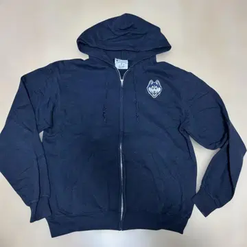 Champion 허스키 자수 네이비 후드티 M