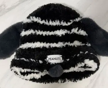 USJ 유니버셜 스누피 햇 모자 화이트 블랙