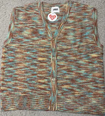 Hotter Than Hell 멀티 컬러 니트 베스트